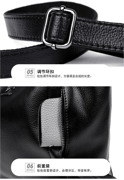Luxury Soft Genuine Leather Handbag Fashion Women Shoulder Messenger Bag Solid Color Cowhide Tote Fashion Female Crossbody Sac RELUX.STORE