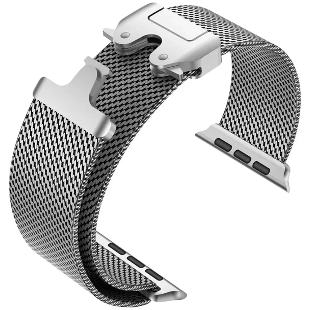 Milanese Loop Strap For Apple Watch Band Ultra 2 49mm 46mm 45mm 44mm 42mm Stainless Steel Metal for iWatch Series 10 9 8 7 6 5 4