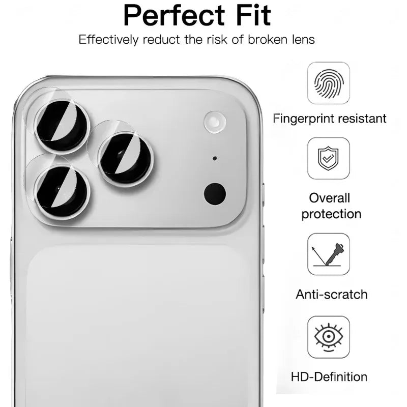 1-3Sets Hardness Tempered Glass for iPhone 17 Pro Max 17Air Camera Lens Protector Anti-scratch Protective Lens Film for iPhone17 RELUX.STORE
