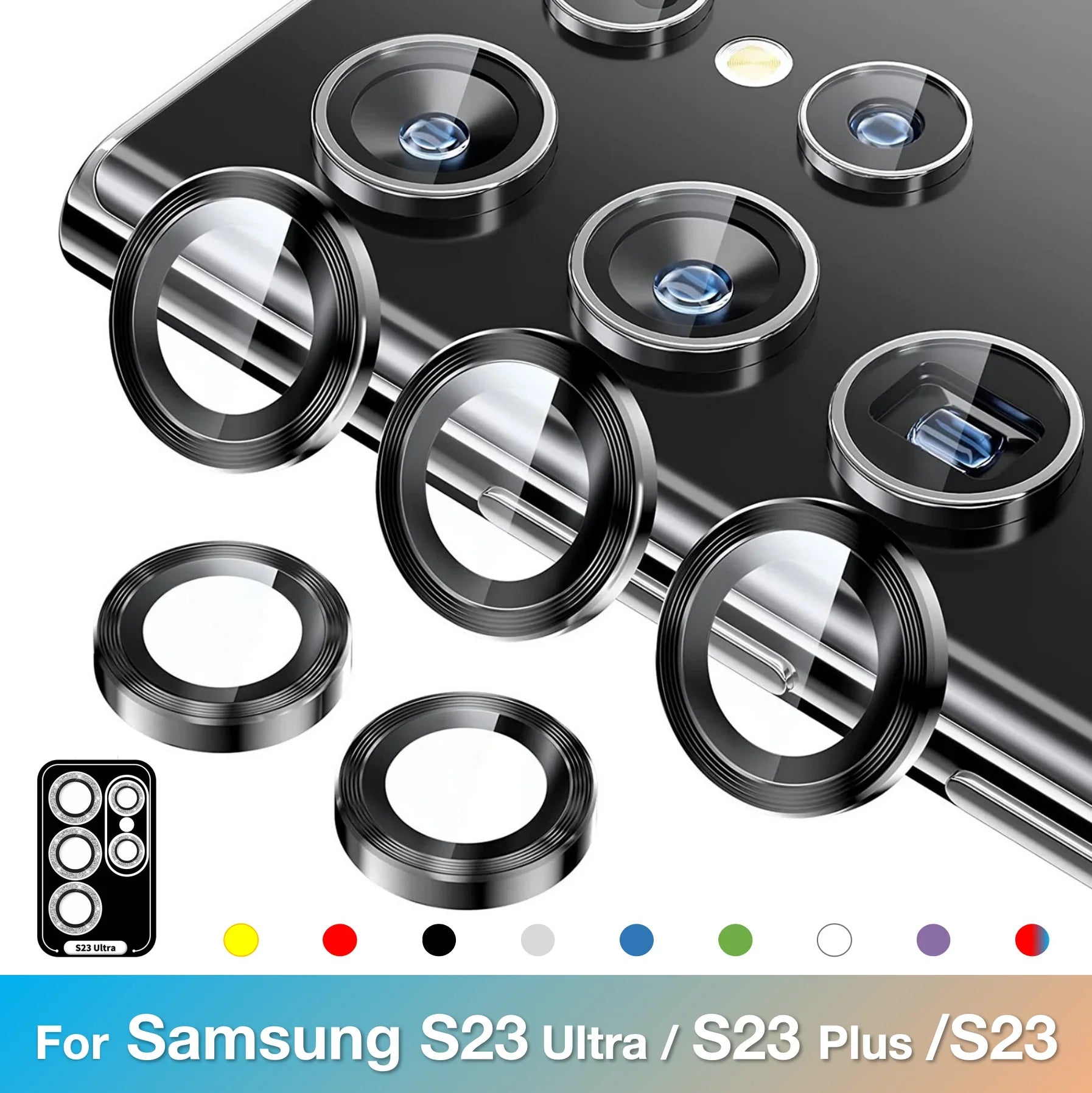 Senior Camera Tempered Glass Lens Protector For Samsung Galaxy S25 Plus S25 S24 Ultra Maximum Protection Lens Film RELUX.STORE