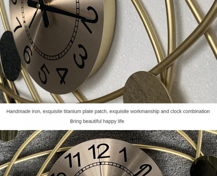 Wall Clock 6.6 Inches Luxury Living Room Modern Wall Clocks Aesthetic Elegant Stylish Kitchen Clock Big Size Decoration Home RELUX.STORE