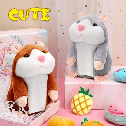 Learn To Imitate Talking Little Hamster Animal Plush Funny Toy Talking Nod Hamster Doll Soothing Crying Baby Toy Kids Gift - RELUX.STORE