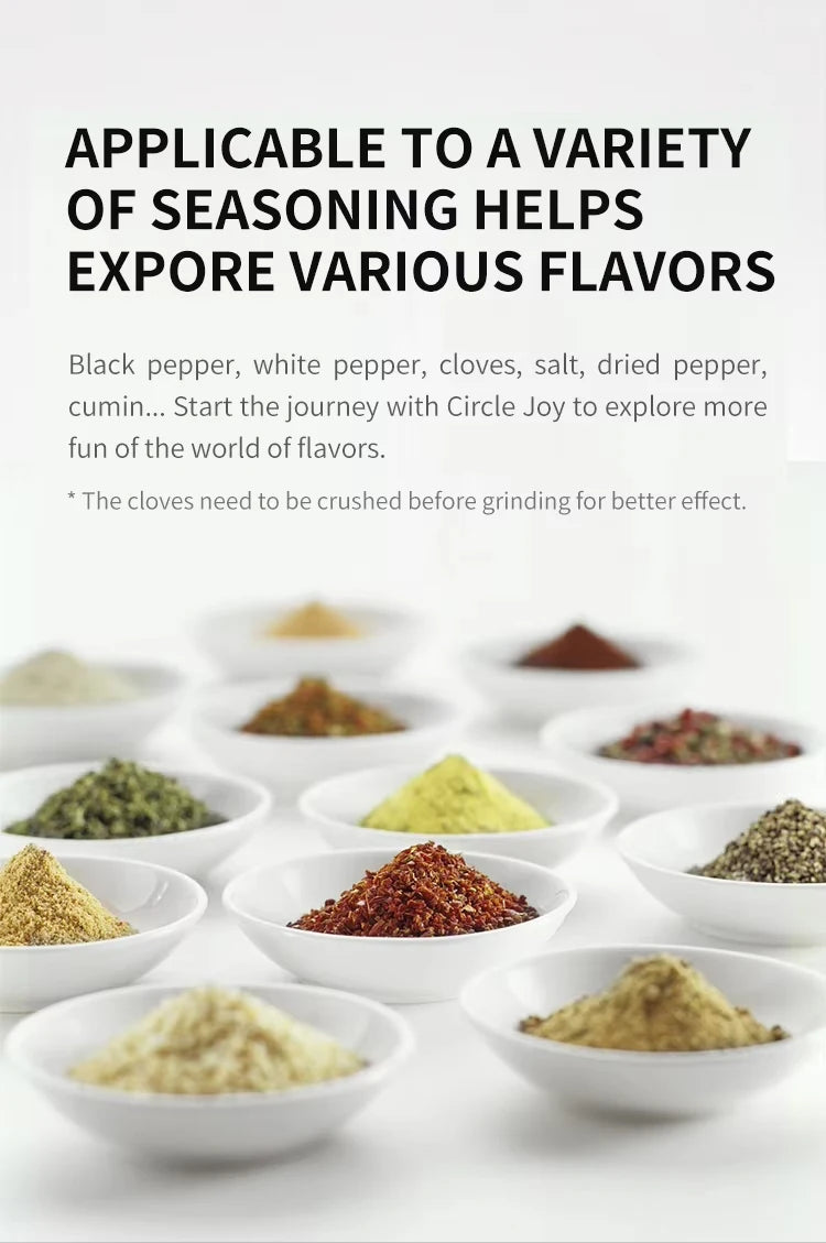 1/2pcs Automatic Pepper Grinder Salt And Pepper Grinder USB Rechargeable Adjustable Coarseness Spice Mill for Kitchen Tool