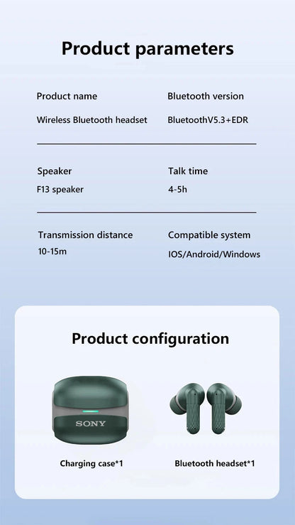 Sony In Ear Earbuds Wireless Bluetooth Earphones Motion Music Game Headphones For iPhone Samsung Huawei Xiaomi With Mic Headset RELUX.STORE