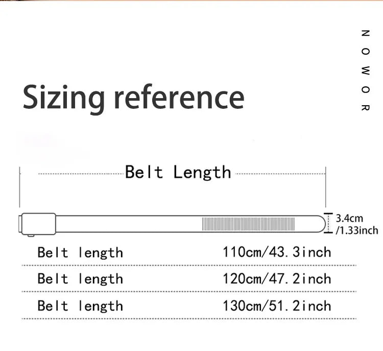 The new buckle toothless automatic buckle belt men's casual style business all-match waist belt personality youth trendy pants RELUX.STORE