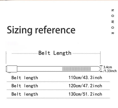 The new buckle toothless automatic buckle belt men's casual style business all-match waist belt personality youth trendy pants RELUX.STORE