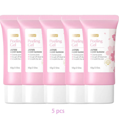 Sakura Face Deep Cleaning Exfoliating Gel Skin Care Whitening Moisturizer Repair Facial Scrub Skin Care 60g RELUX.STORE