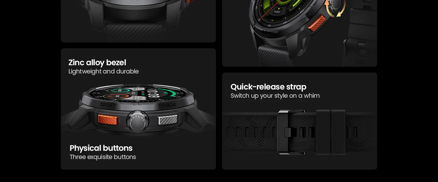 HAYLOU Solar Ultra GPS Smart Watch 1.6” AMOLED Display GPS Positioning 5ATM Waterproof Bluetooth Calling Sports Smartwatchs