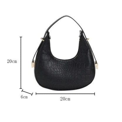 Fashion Luxury Design PU Leather Shoulder Bag Women Small Clutch Handbag Purse Female Underarm Bag Travel Totes shoulder bag RELUX.STORE