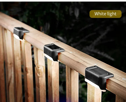 1-8 Pack Led Solar Step Lights Outdoor Fence Garden Lamp for Stairs Yard Patio Pathway Deck 3 Colors Waterproof RGB Sunlight RELUX.STORE