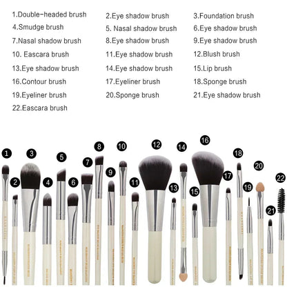 3/13/22pcs Professional Makeup Brushes Tools Set Make Up Brush Tools Kits for Eyeshadow Eyeliner Cosmetics Brushes Maquiagem RELUX.STORE
