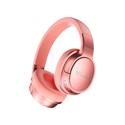 Bluetooth Wireless Over-Ear Headphones with 48H Playtime and with Microphone, HiFi Stereo Foldable Lightweight Headphones for de