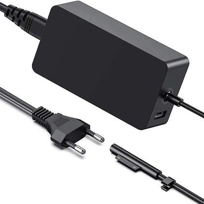 “65W 15V 4A Power Adapter for Microsoft Surface Pro/Go/Book – Fast Laptop Charger for Surface Pro 4/5/6/7/8/9, Go 1/2/3, Book 1/2/3/4 | Compatible with Models 1866, 1867, 1706, 1800, 1796”