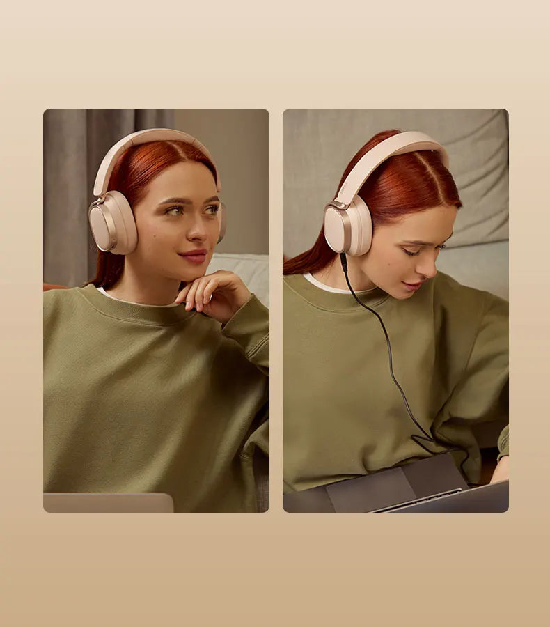 Edifier ES850NB Wireless Headphone Noise Cancelling Bluetooth Earphones Hi-Res Wireless Over-Ear Headphones with Carry Bag