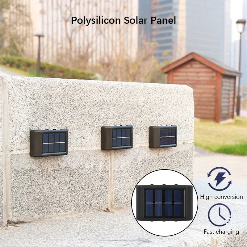 Solar LED Light, Outdoor Waterproof Wall Lamp, Dusk to Dawn Fence Lighting for Summer Garden Yard Porch Walkway Camping Home Dec RELUX.STORE