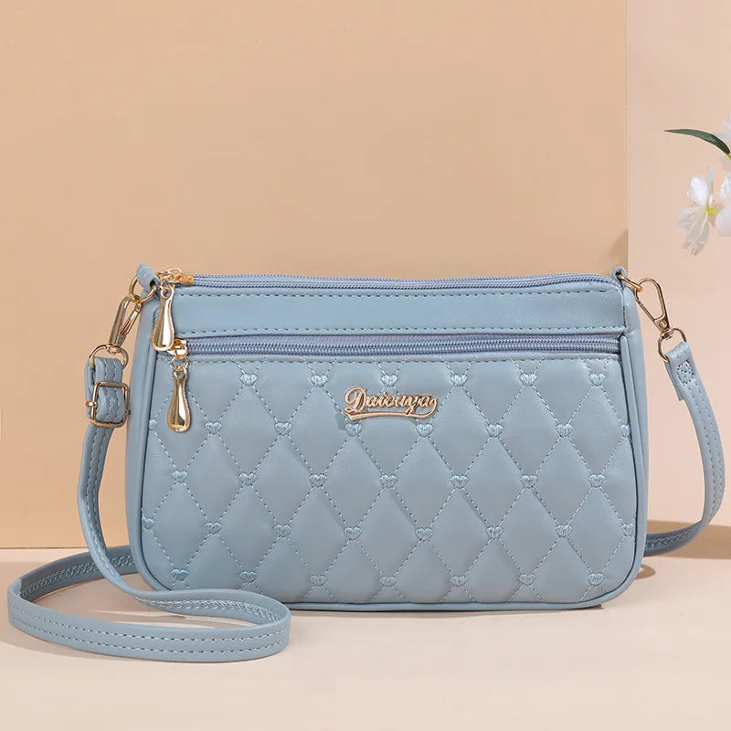 Embroidery Messenger Bags Women Leather Handbags Bags for Women Sac a Main Ladies hair ball Hand Bag RELUX.STORE