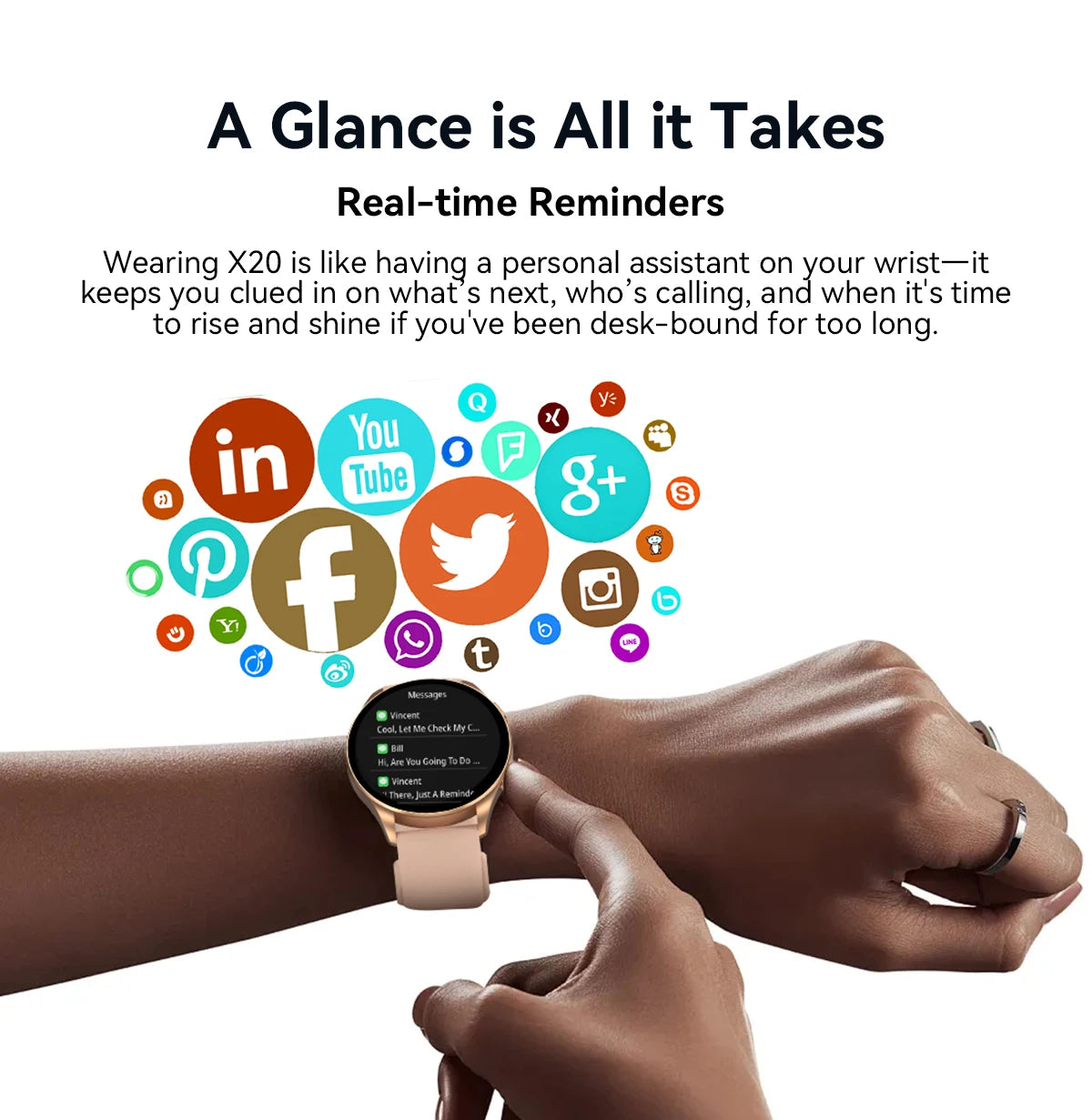 Blackview 2024 New Smartwatch X20 Watch AMOLED Display Hi-Fi Bluetooth Phone Calls Health and Fitness Tracking  for ISO Android