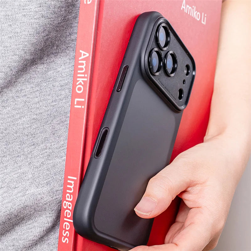 Active Touch Camera Button Matte Armor Case For iPhone 17 Air 16Pro 15 17Pro Max Translucent Hybrid Shockproof Hard Phone Cover RELUX.STORE