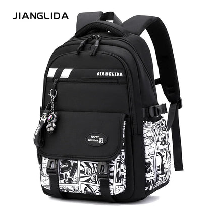 NEW Children Orthopedics School Bags Kids Backpack In Primary Schoolbag For Teenager Boys Waterproof Backpacks Book Bag mochila