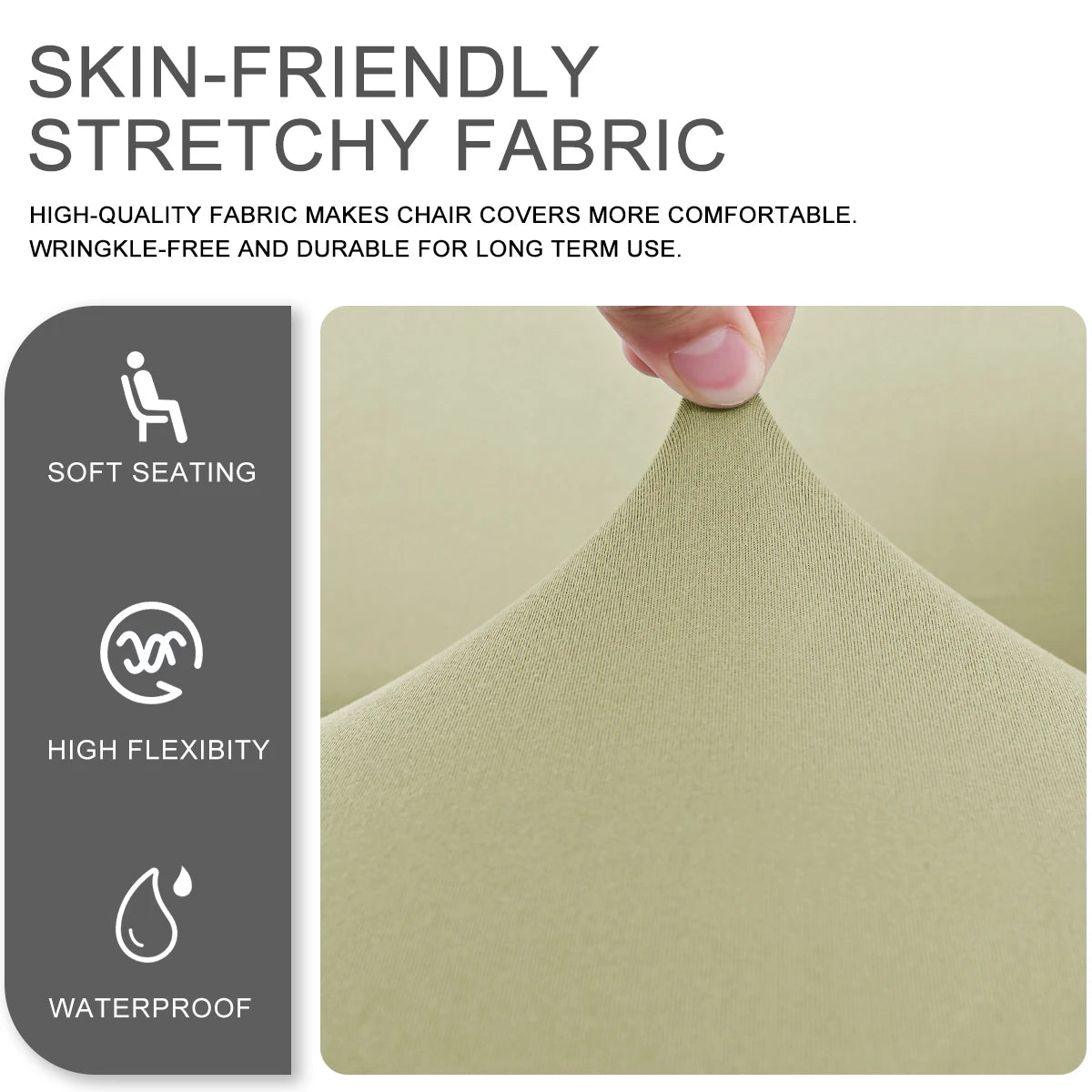 4pcs/set Elastic milk silk water and electricity resistant competitive chair cover, internet cafe gaming hall chair cover