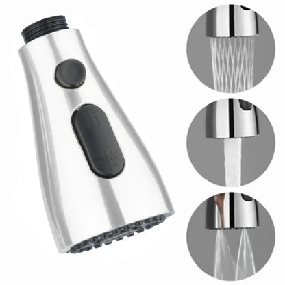 Kitchen Pull Out Faucet Sprayer Nozzle 3 Modes ABS Water Saving Bathroom Basin Sink Shower Spray Head For 1/2" Connection