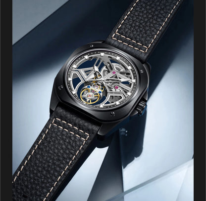 AESOP Tourbillon Watches For Men Mechanical Fashion Watch Waterproof Skeleton Tourbillon Movement Sapphire Mirror Official Store
