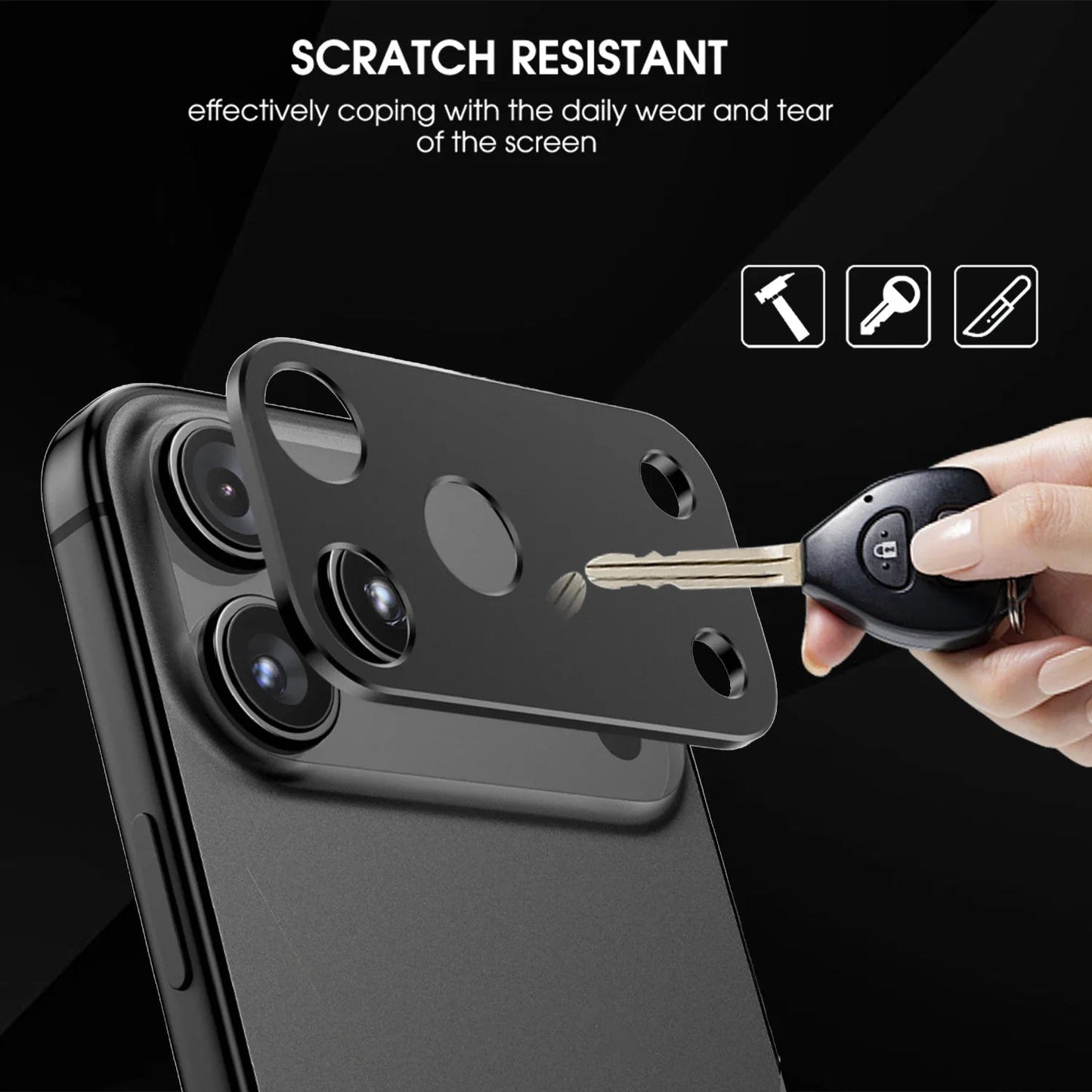 Metal Aluminum Alloy Camera Lens Cover for IPhone 17/17 Pro/17 Air/17 ProMax Hardness Anti-scratch Shockproof Camera Stickers RELUX.STORE