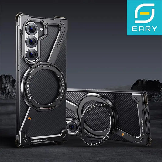 Eary Frameless Case for Samsung Galaxy Z Fold 7 Magsafe with  360°Rotating Magnetic Stand Metal Shockproof Protector Phone Cover