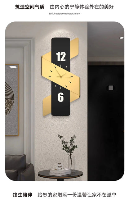 Luxury Digital Wall Clocks Living Room Art Mural Big Size Modern Wall Watch Minimalist Silent Horloge Murale Home Decoration RELUX.STORE