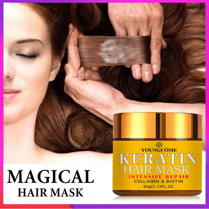 Hair Repairs Hair Mask Biotin Collagen Keratin Treatment Hairs Conditioner Hair Essential Oil Nourishing for Dry Damaged RELUX.STORE