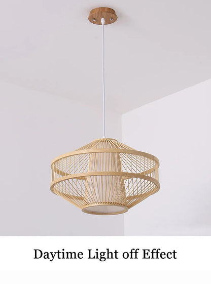 New Chinese Style Bamboo Chandelier Restaurant Lamps Creative Features Restaurant Bar Hot Pot Restaurant Tea House Pentent Lamp
