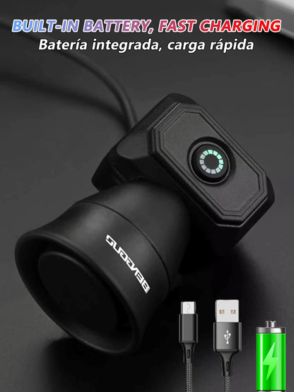 Bicycle Horn Mountain Bike Mini USB Charging Waterproof Electronic Bike Bell Riding Equipment Children's Scooter Accessories