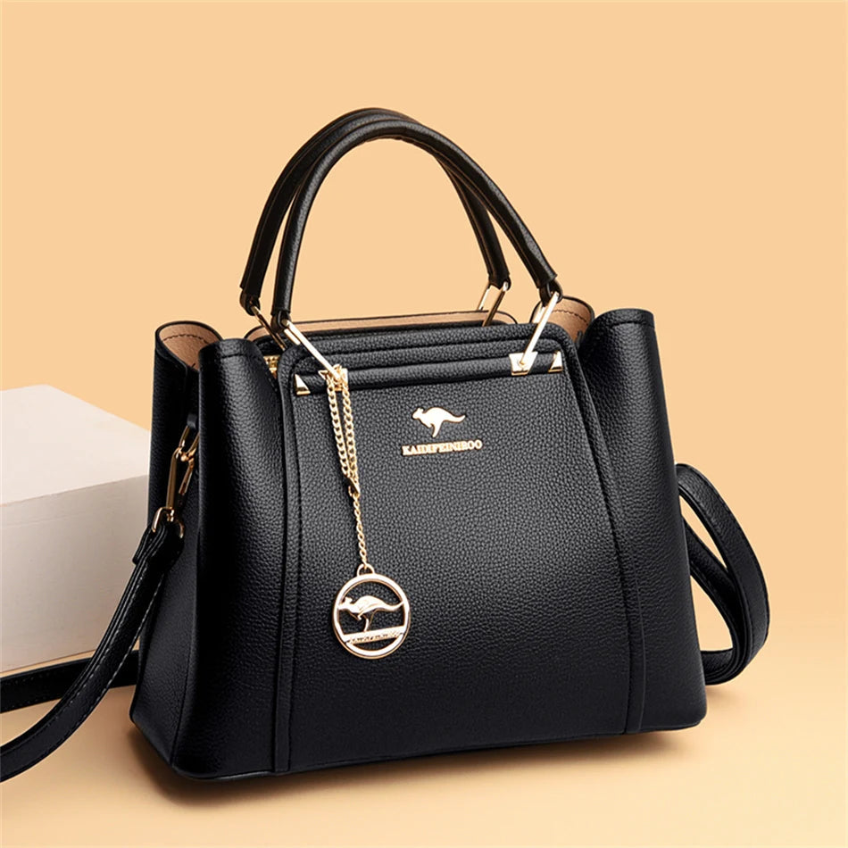 2024 Luxury Women Designer 3 Layers Shoulder Crossbody Sac Ladies Large Capacity Leather Handbags Shopper Brand Messenger Totes RELUX.STORE