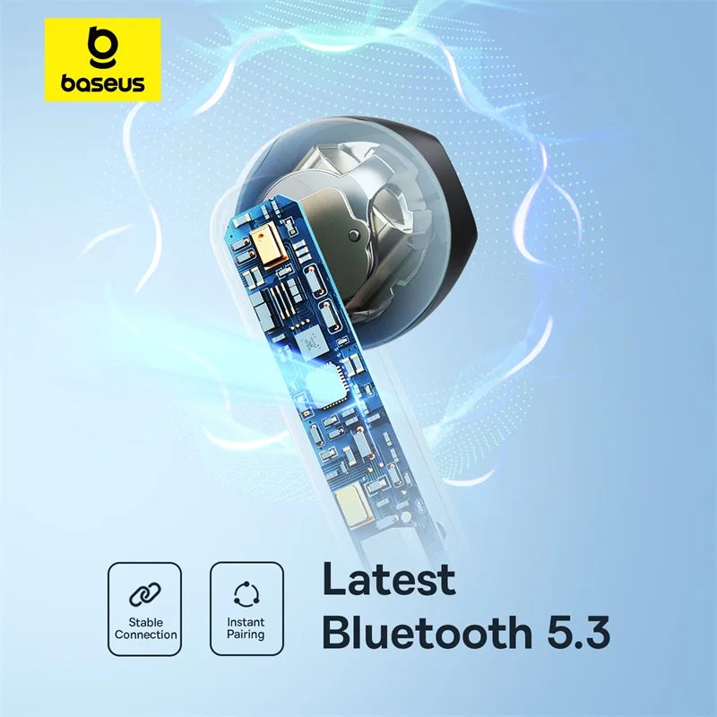 Baseus Bowie E16 Wireless Earphones Bluetooth 5.3 TWS Earbuds IPX4 Waterproof Earphone 30H Playtime 13mm Driver HIFI Headphones RELUX.STORE