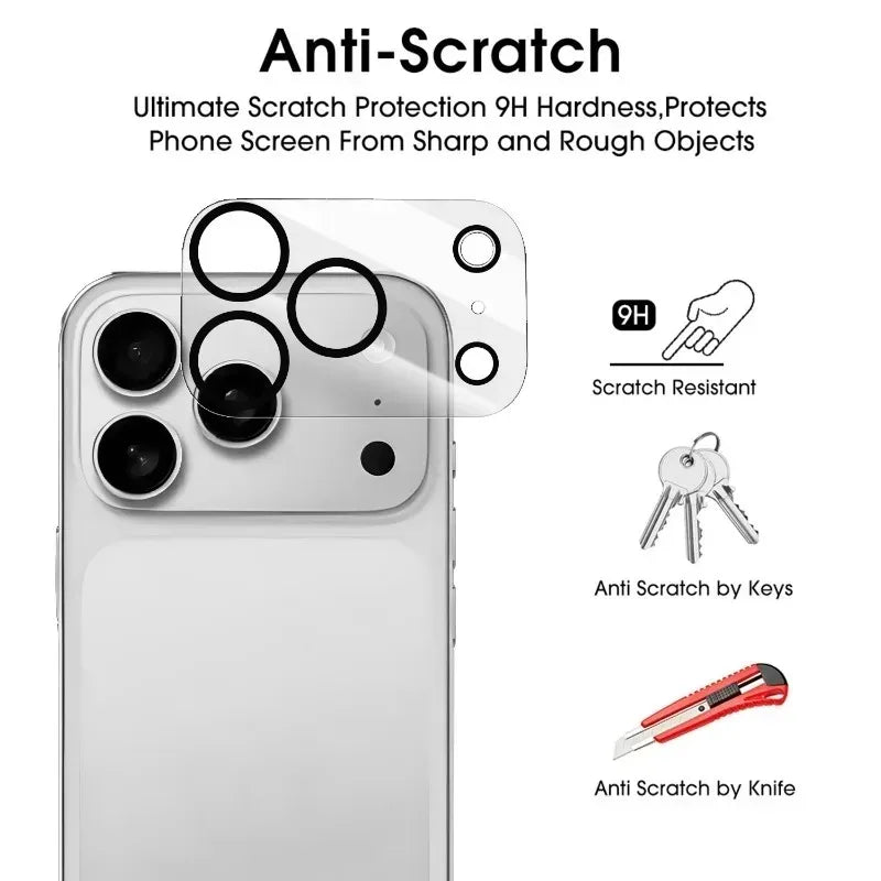 Camera Flim for IPhone 17 16 15 14 Pro Max Plus Full Coverage HD Clear Lens Protector Tempered Glass Lens Cover for IPhone17 Air RELUX.STORE