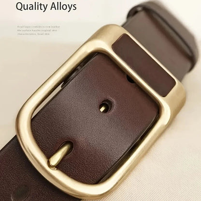 Men's Trendy Casual Belt For Men Coboy Style Belts Pin Buckle Belt Jeans Retro Belt Business Casual Belt RELUX.STORE