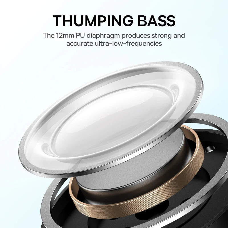Baseus Bowie E19 Wireless Earphones Bluetooth 5.3 Big Bass 12mm Drivers IPX5 Waterproof Earbuds 33Hrs Battery Life Headphones RELUX.STORE