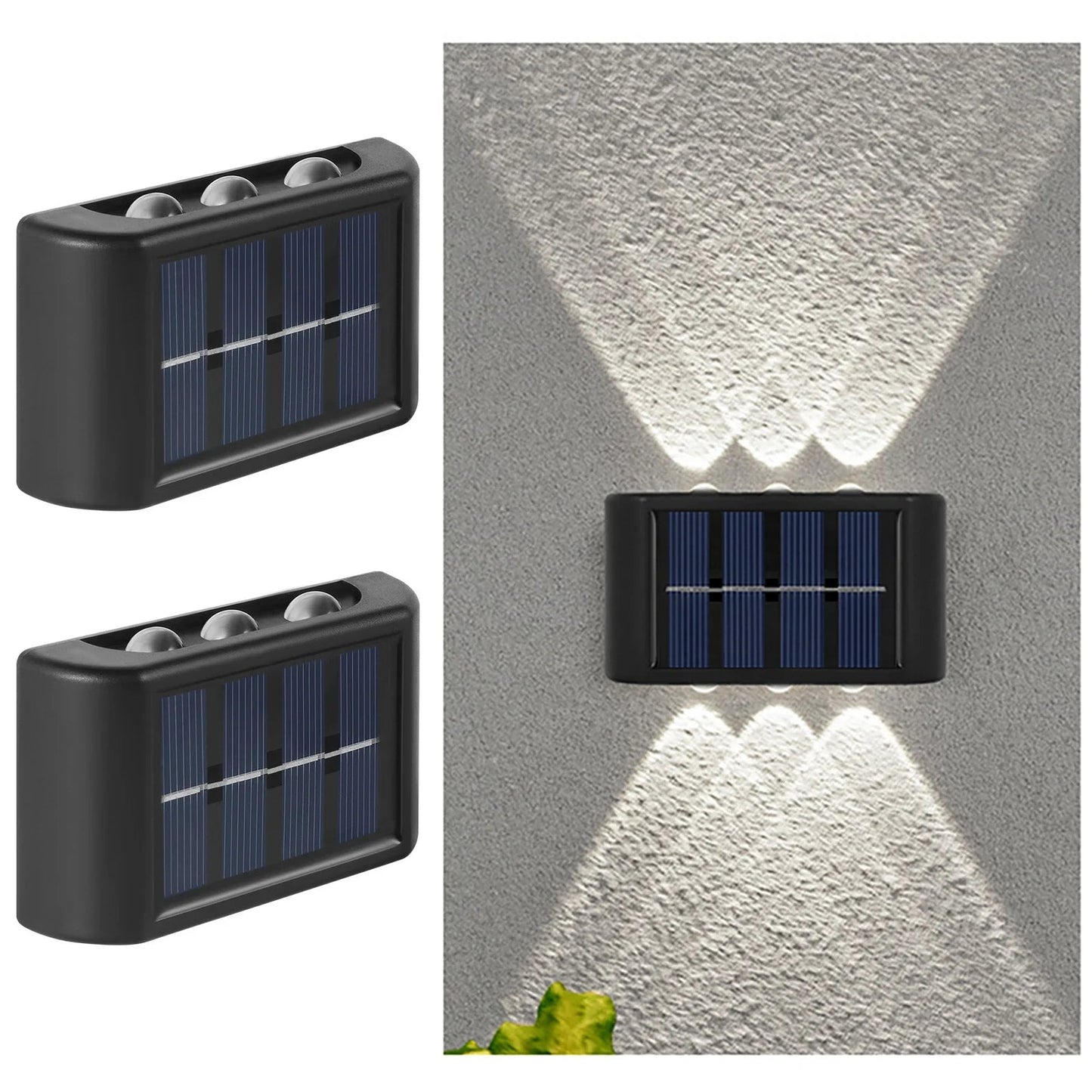 Solar LED Light, Outdoor Waterproof Wall Lamp, Dusk to Dawn Fence Lighting for Summer Garden Yard Porch Walkway Camping Home Dec RELUX.STORE
