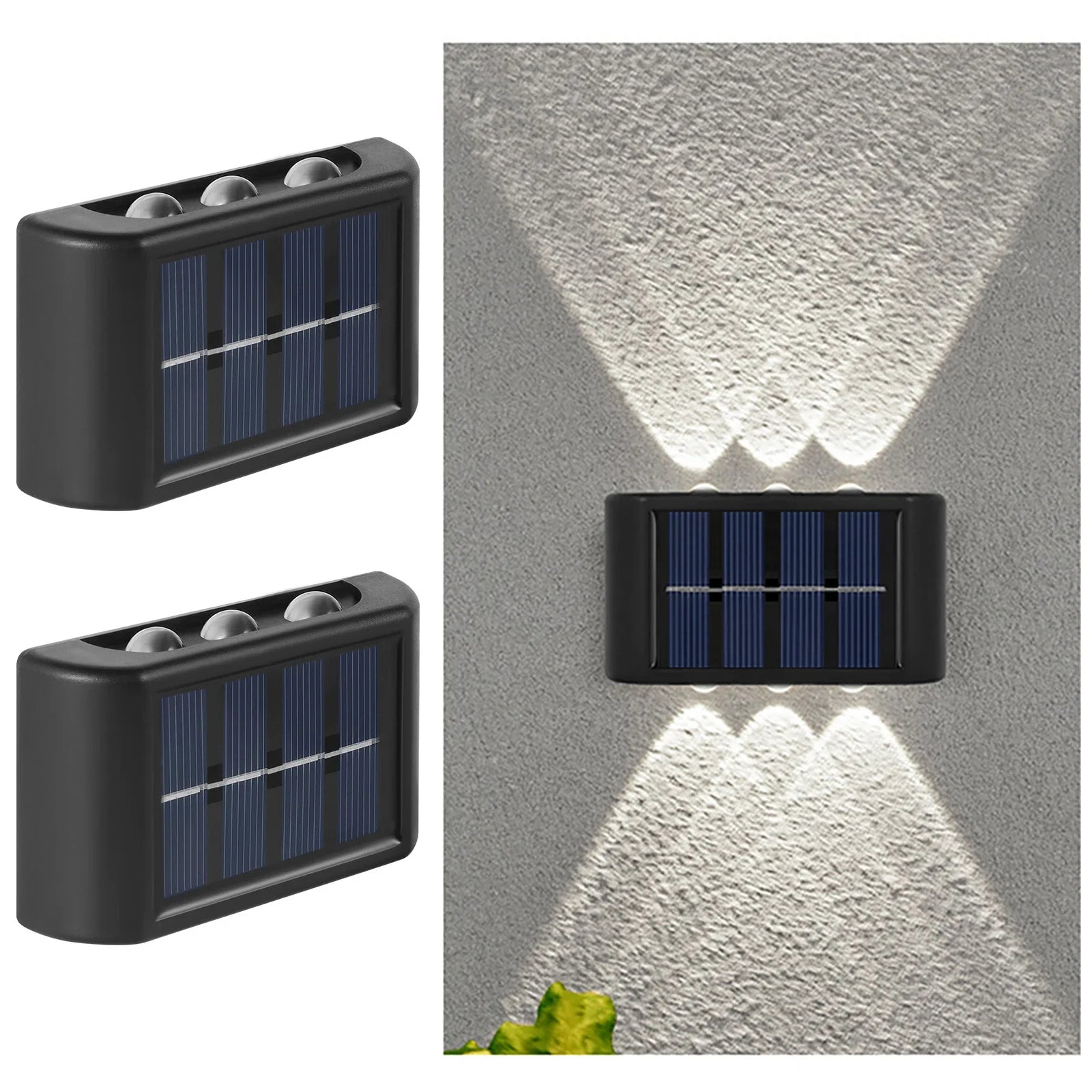 Solar LED Light, Outdoor Waterproof Wall Lamp, Dusk to Dawn Fence Lighting for Summer Garden Yard Porch Walkway Camping Home Dec RELUX.STORE