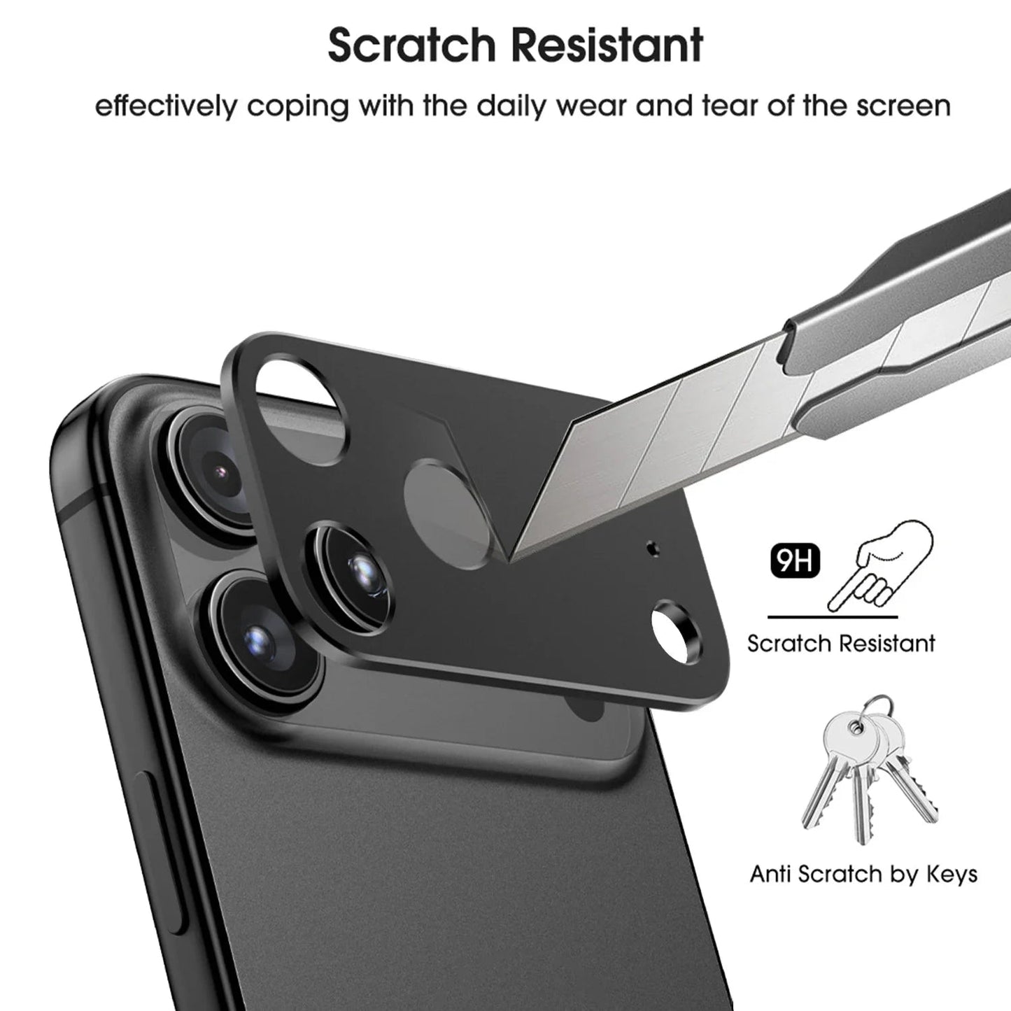 Metal Aluminum Alloy Camera Lens Cover for IPhone 17/17 Pro/17 Air/17 ProMax Hardness Anti-scratch Shockproof Camera Stickers RELUX.STORE