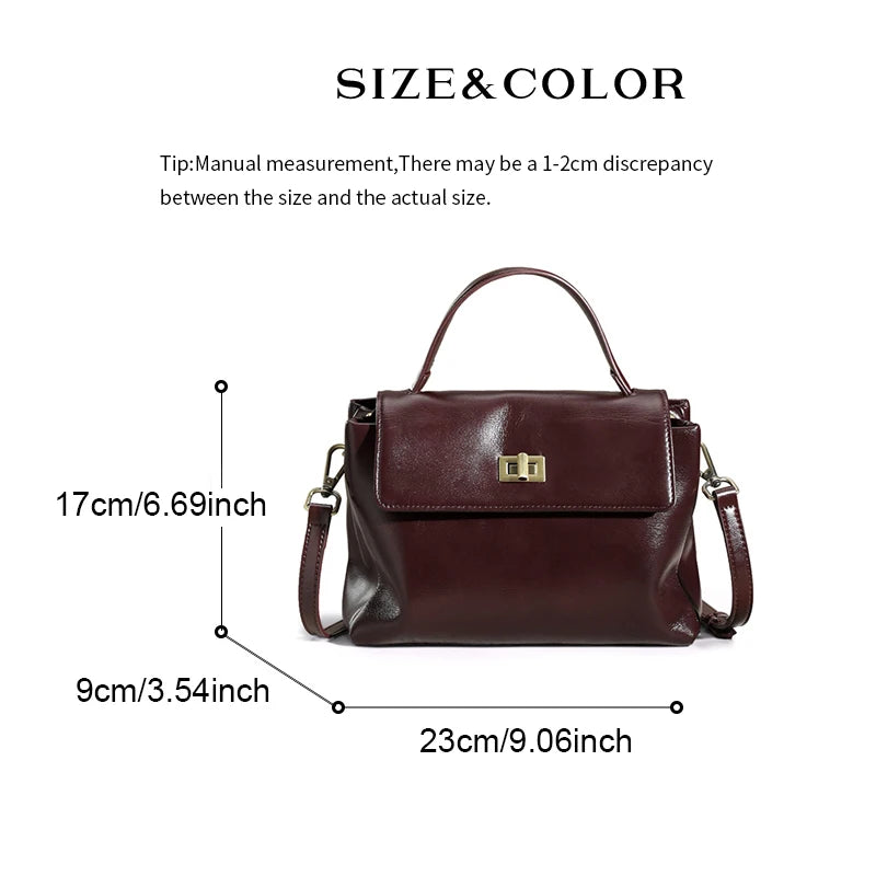 Women Cowhide Genuine Leather Tote Bag Lady Designer Luxury Soft Leather Handbag Fashion Crossbody Bags Female Shoulder Handbag RELUX.STORE