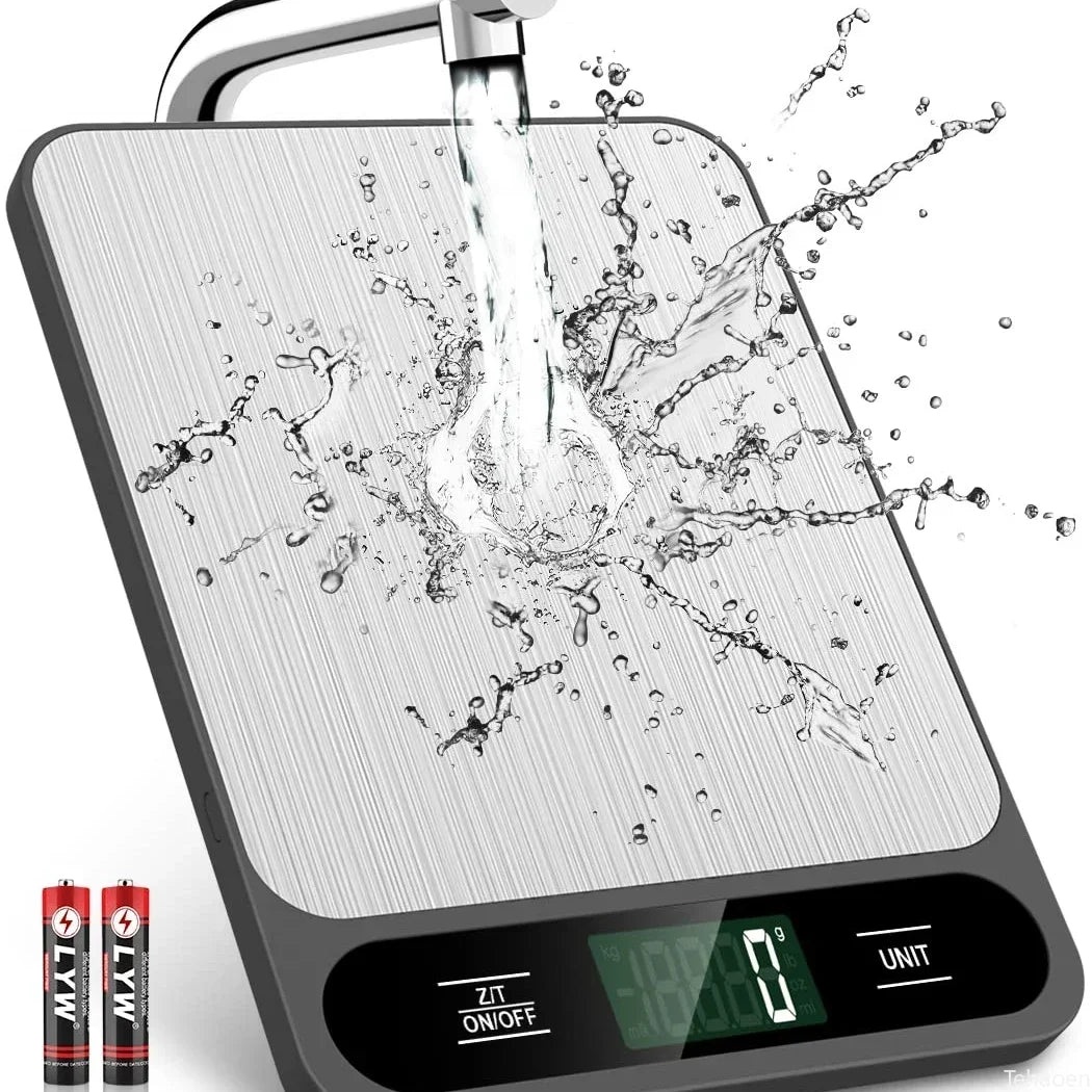 Digital Kitchen Scale – 10Kg/1g Precision USB Food & Coffee Scale | Smart Waterproof Electronic Scale for Baking, Cooking & Meal Prep