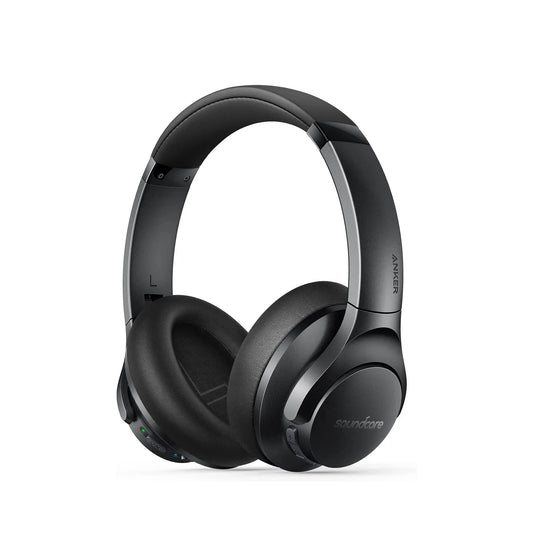 Soundcore Life Q20+ Active Noise Cancelling Headphones, 40H Playtime, Hi-Res Audio, App, Connect To 2 Devices, Memory