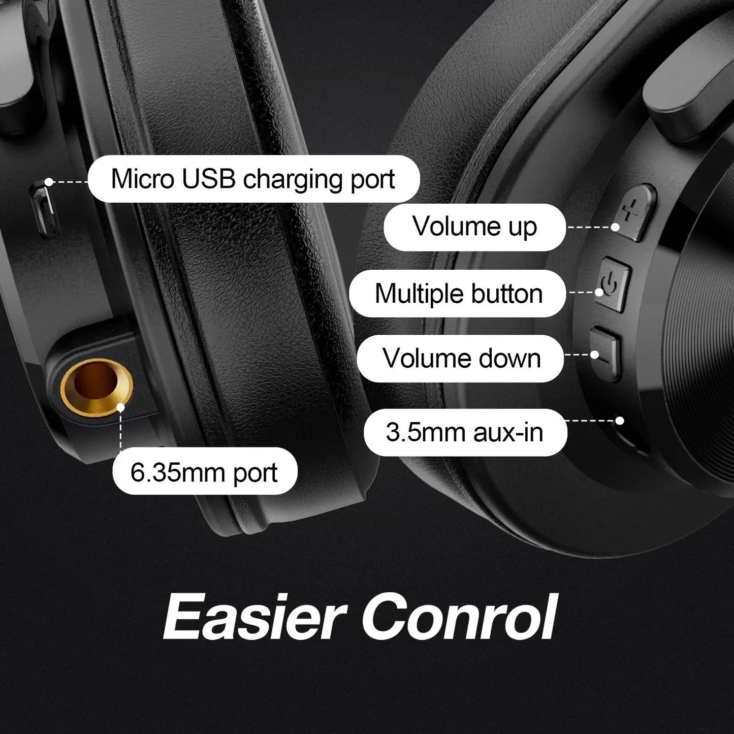 Oneodio Fusion A70 Wireless Bluetooth Headphones Bluetooth 5.2 Headphones Hi-Res Audio Over Ear 72H Playtime Professional Stud RELUX.STORE