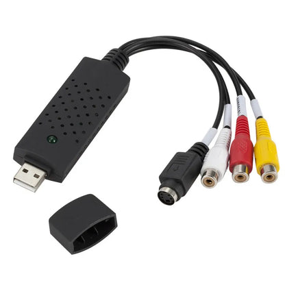 VHS to Digital Converter USB 2.0 Video Converter Audio Capture Card VHS Box VHS VCR TV to Digital Converter Support Win 7/8/10