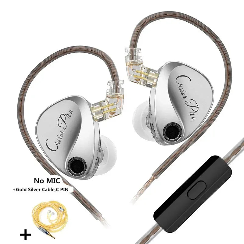 KZ Castor PRO in Ear Earphone HiFi Bass Dynamic Earbuds High-end Tunable Headphone Harman Target with Improved Bass Headsets RELUX.STORE
