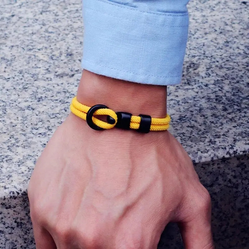 Fashion Rope Bracelet Men Double Layer Outdoor Camping Braclet Homme Accessories Survival Paracord Braslet Gift For Him RELUX.STORE