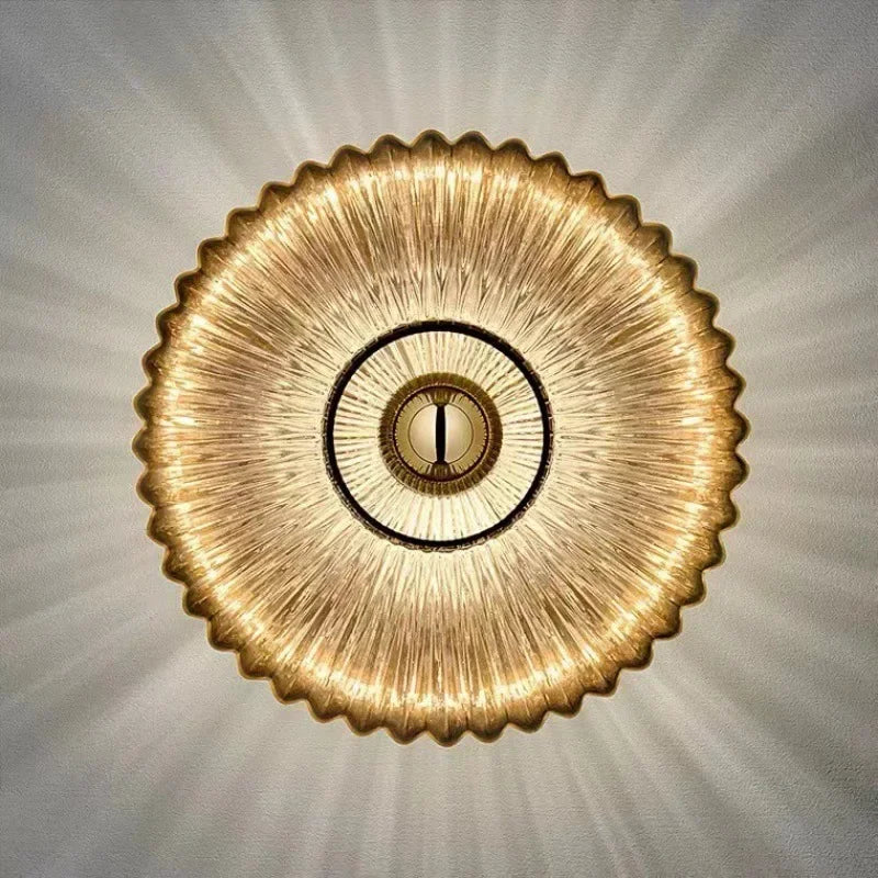 Glass Wall Lamp Glass Wall Sconce For Corridor Background Bedroom Living Room Bedside Ambiance Wall Light Indoor Home Decor RELUX.STORE