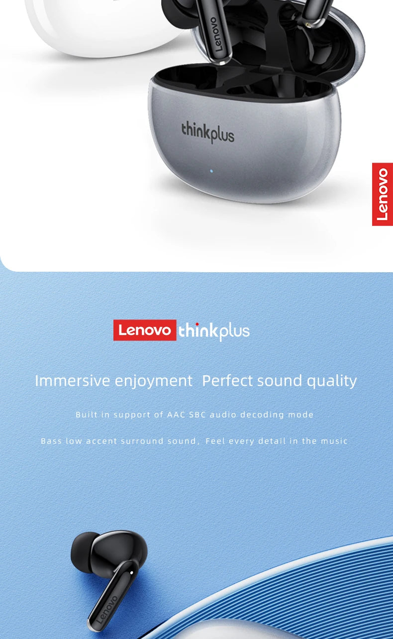 Lenovo Thinkplus XT88 in Ear Bluetooth Earphones with Dual Microphones, Stereo Noise Reduction, Bass HIFI Touch Earphones RELUX.STORE