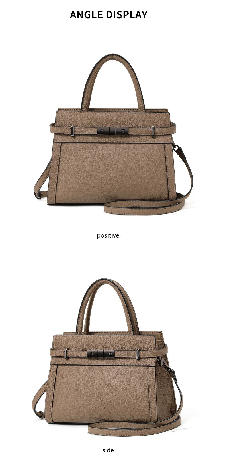 Genuine leather women's bag original first layer cowhide women's hand shoulder simple tote bag occupation RELUX.STORE